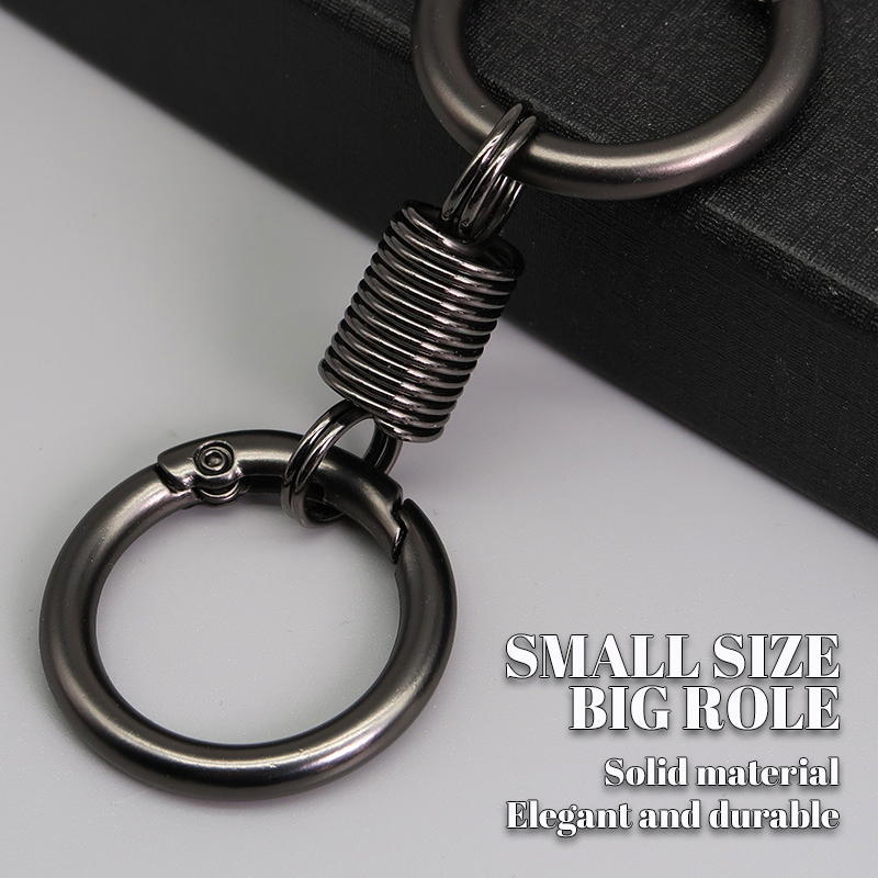 202 4Last Day Promotion  - 49% off)Nordic Retro Spring Double Ring Keychain