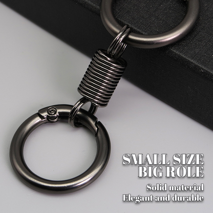 202 4Last Day Promotion  - 49% off)Nordic Retro Spring Double Ring Keychain
